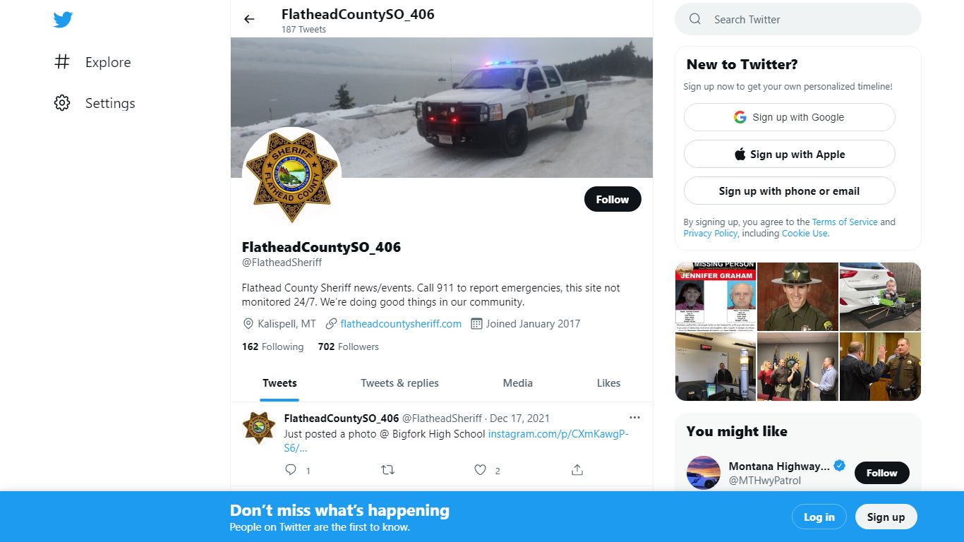 Flathead Sheriff (@FlatheadSheriff) | Twitter